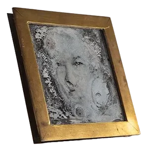 Vintage Golden Frame by Gabriella Crespi, 1970s