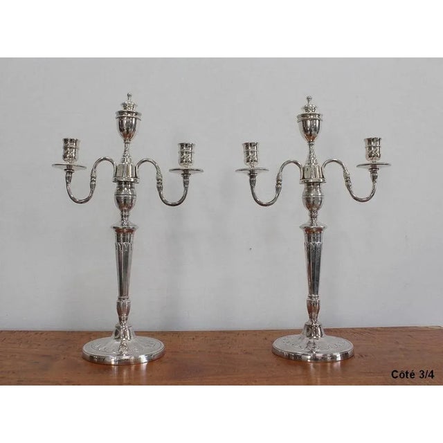 Silver Bronze Candelabra, 1960s, Set of 2 For Sale - Image 17 of 18