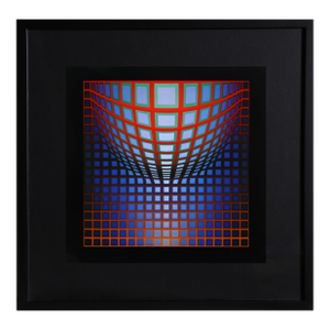 Victor Vasarely, Kezdi Vega, Offset Lithograph