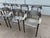 Modern Set of Eight Attributed Artelano Black Leather Arm Chairs, Italy 1980s For Sale - Image 3 of 18