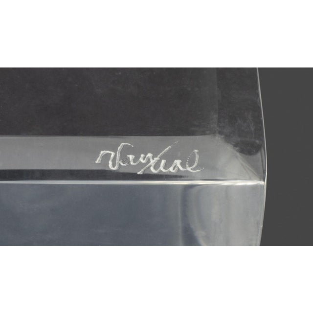 Plastic Hivo Van Teal Geometric Lucite Sculpture For Sale - Image 7 of 7