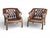 Chestnut 1960s Pair English Traditional Tufted Leather Club Chairs With Nailhead Trim For Sale - Image 8 of 15