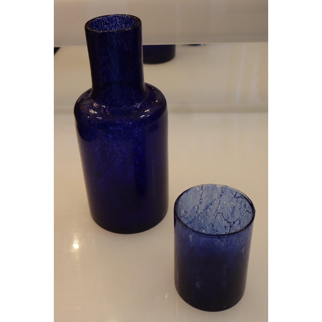 Murano Blown Glass Millebolle Bottle from Manifattura Di Murano, 1960s, Set of 2 For Sale - Image 6 of 13