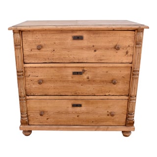 Pine Chest of Three Drawers, Hungary, Circa 1890 For Sale