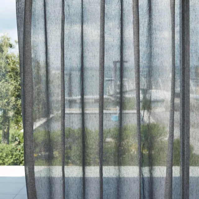 Harlequin Lucent Fabric in Ebony For Sale