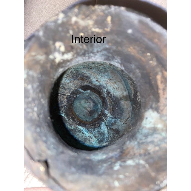 Bronze Early 20th Century Tibetan/Nepalese Bronze Bodhisattva Head – Hollow Cast For Sale - Image 8 of 12