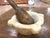 Late 19th Century 19th Century French Carved White Marble Mortar With Wood Pestle For Sale - Image 5 of 8