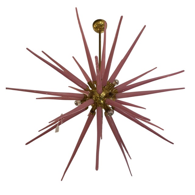 Sputnik Spikes Pink Lamp, 1960s For Sale - Image 3 of 5