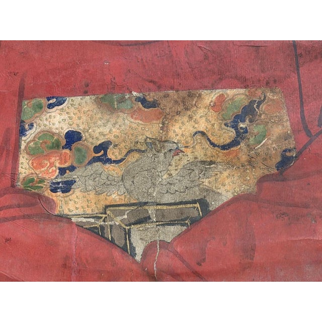 Early 19th Century Large Ancestral Portrait of an Aristocratic Couple, Joseon Dynasty (Korea), 1750-1850, Mixed Media For Sale - Image 5 of 15