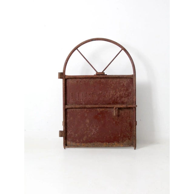 Antique Metal Hay Door For Sale - Image 10 of 10