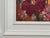 Ruby Red Ameryllis Study 1 - Miniature Abstract Floral Canvas Art by Contemporary Artist 2005 For Sale - Image 8 of 11