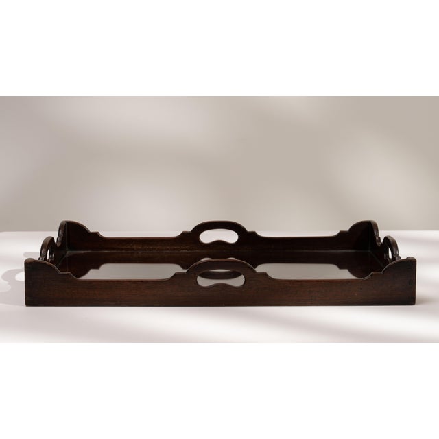 Early 20th Century France Chocolate Wood Tray For Sale - Image 15 of 18
