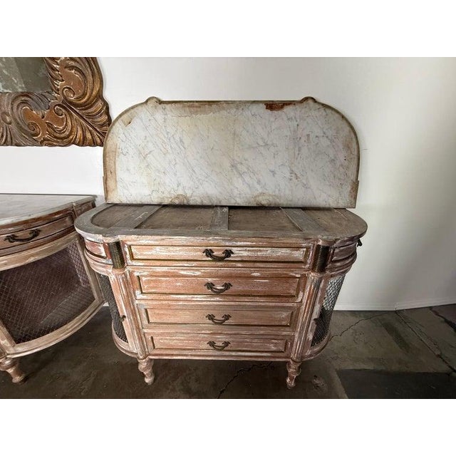 19th Century Pair of Distressed Neoclassical Italian Cabinets For Sale - Image 13 of 18