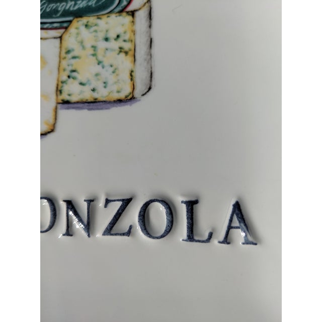 Vintage Fancy Cheeses Appetizer Plates- Set of 4 For Sale - Image 11 of 12