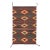 Modern Navajo Inspired Wool Accent Rug in Crimson, Gold, and Charcoal 3x5 For Sale