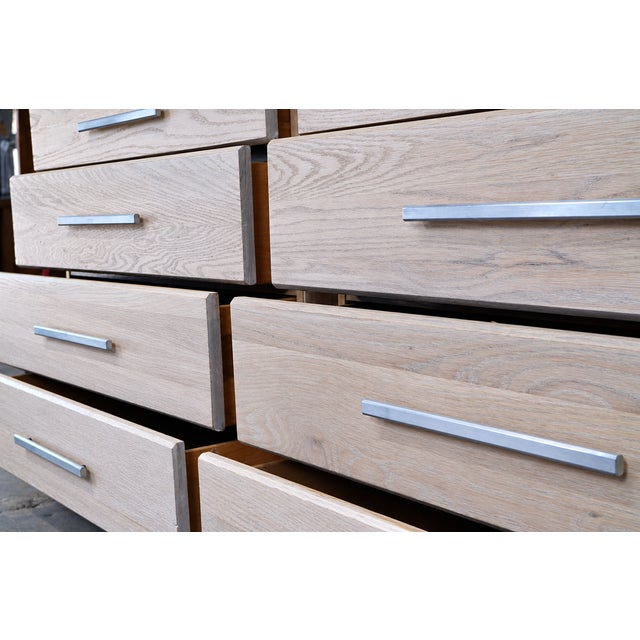 Mid-Century Modern Raymond Lowey Cerused Chests for Mengel Furniture - Pair For Sale In Atlanta - Image 6 of 8