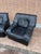 Set of Armchairs in Black Leather, Italy, 1980s For Sale - Image 3 of 18