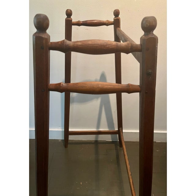 Traditional Antique Wooden Walker-Utility Rack-Decorative Object For Sale - Image 3 of 7