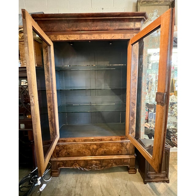 French Large 19th Century French Louis Philippe Style Bookcase For Sale - Image 3 of 7