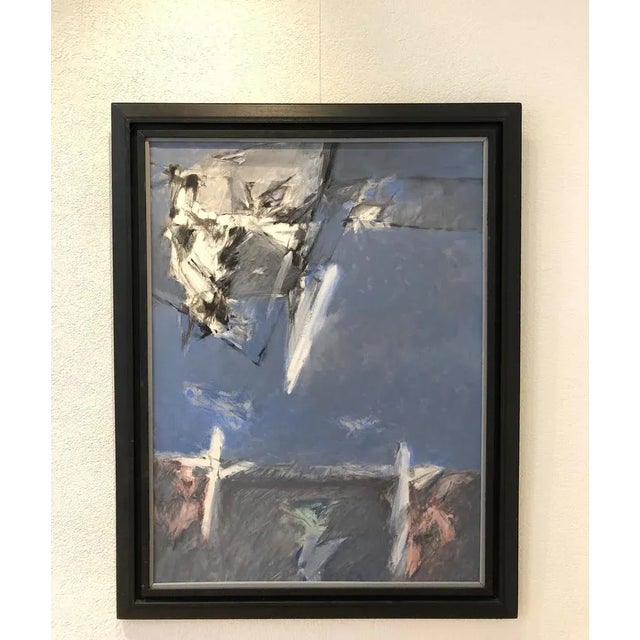 Macamnaub, Abstract Composition, Oil on Canvas, 1990s, Framed For Sale - Image 10 of 10