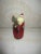 This is a Darling! Vintage Whimsical Christmas Red Glitter Santa Claus With Tree that is 13" tall x 5" wide and deep and...