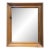 Antique Primitive Wood Framed Wall Mirror For Sale