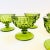 Indiana Glass Company Mid 20th Century Mid Century Modern Indiana Glass Green Coupe Glasses - Set of 6 For Sale - Image 4 of 10