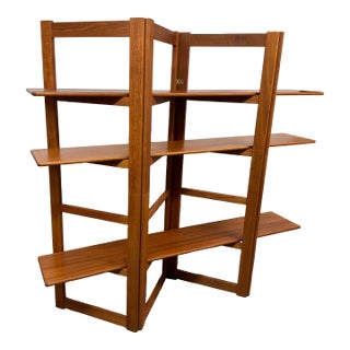 Sun Cabinet Company Folding Teak Bookshelf For Sale