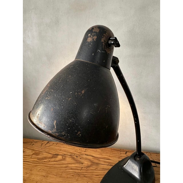 Black L299 Desk Lamp from Siemens, 1930s For Sale - Image 8 of 11