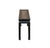 Rustic Distressed Rustic Black Lacquer Rattan Narrow Wood Bench Table For Sale - Image 3 of 11