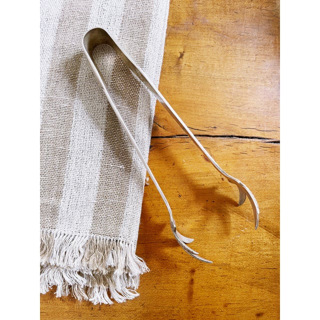 Vintage Silverplate Ice Tongs From Matson Line Oceanliner For Sale In New York - Image 6 of 6