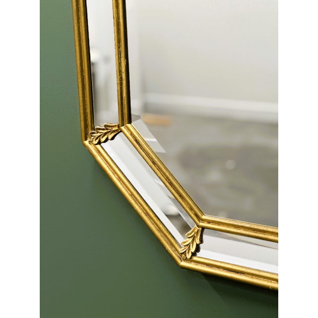 Vintage Neoclassical Octagonal Mirror by Deknudt, Belgium, 1980s For Sale - Image 4 of 9