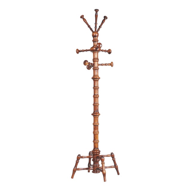 Czech Biedermeier Beech Coat Hanger, 1890s For Sale