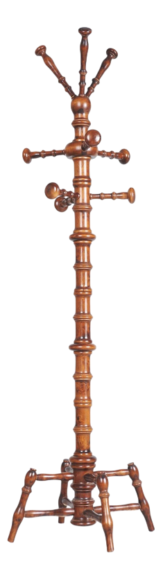 Czech Biedermeier Beech Coat Hanger, 1890s