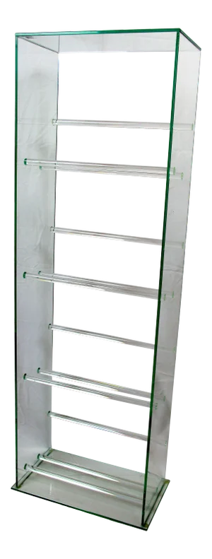 Marais International, Lucite Book Rack, in Hollywood Regency Style