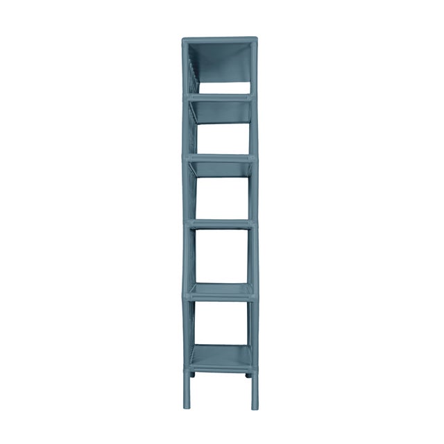 Coastal Hollywood Etagere, Regatta Blue For Sale - Image 3 of 5