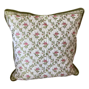 Pillow Cover Made from Antique French Textile