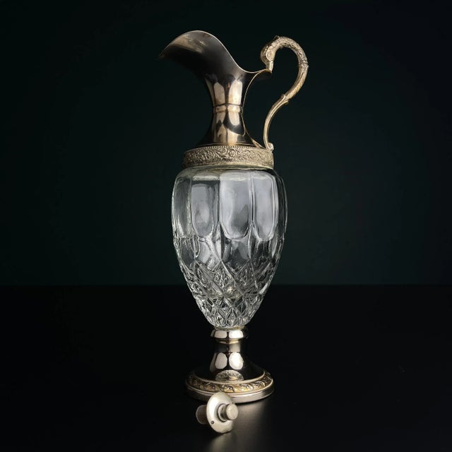 Vintage Silver Plated Decanter, 1950s For Sale - Image 6 of 15