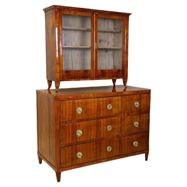 19th Century Biedermeier Chest of Drawers in Cherrywood, Austria, 1830s For Sale