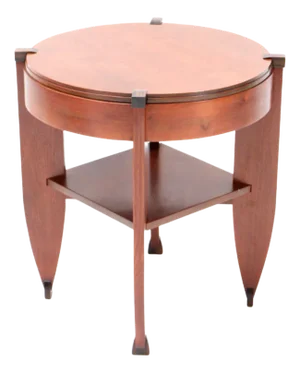 Art Deco Amsterdam School Coffee Table in Walnut by J.J. Zonders, 1920s