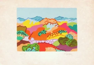 1964 Charles Lapicque Greek Landscape Lithograph