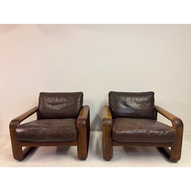 Mid-Century Modern Hombre Lounge Chairs by Burkhard Vogtherr for Rosenthal, 1970s, Set of 2 For Sale - Image 3 of 17