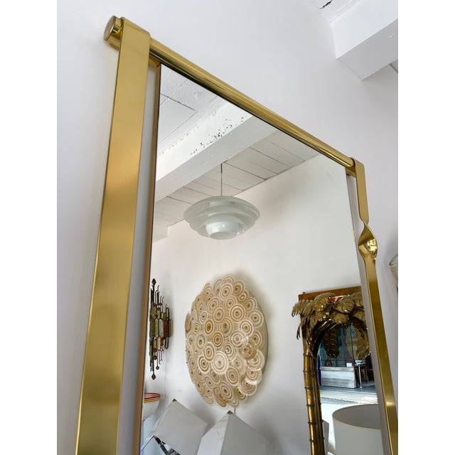 Metal Brass Mirror by Luciano Frigerio, Italy, 1970s For Sale - Image 7 of 12