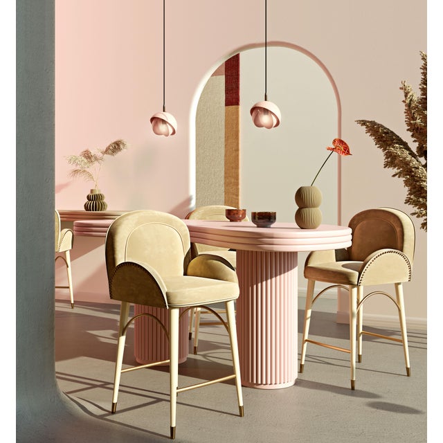 Turquoise Karin Bar Chair by Ottiu For Sale - Image 8 of 8