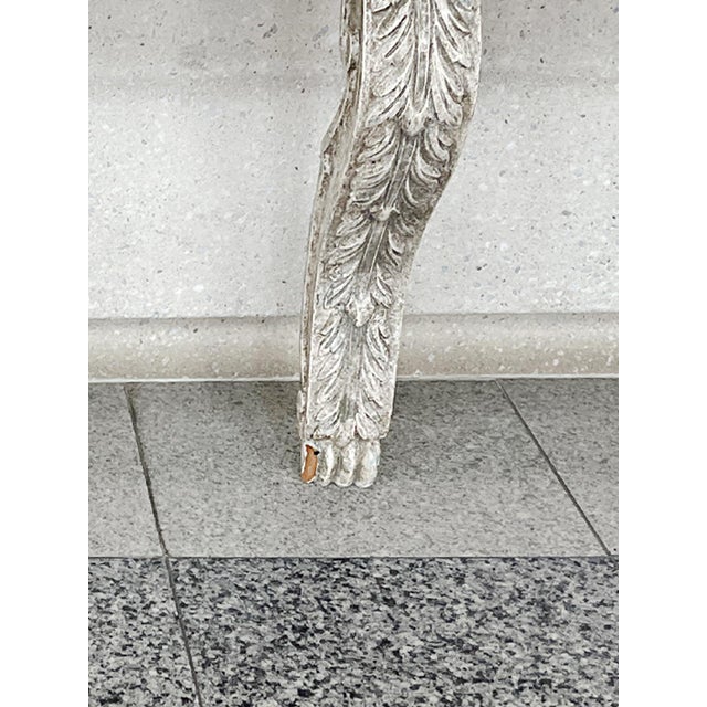 White-Painted Wood Wall Shelves With Serpentine Brackets - A Pair For Sale - Image 11 of 13