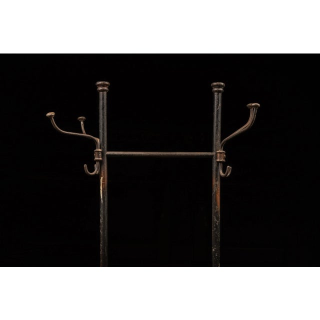 1920s Antique Japanned Copper Coat Rack | Chairish