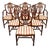 Vintage Sheraton Federal Mahogany Shield Back Dining Room Chairs - Set of 6 For Sale