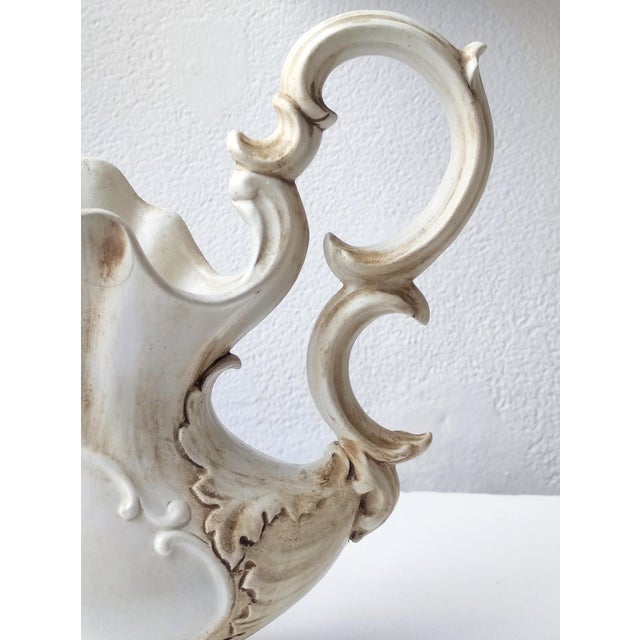 Ceramic Italian Ceramic Pitcher and Tray Set by Tesori Di Bassano, 1960s, Set of 2 For Sale - Image 7 of 9