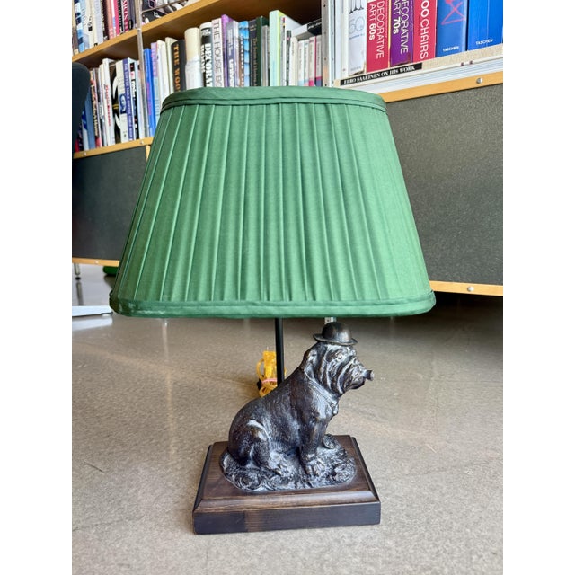 This lamp is a 1980s collaboration piece designed by Mario Buatta for Frederick Cooper. The fixture features a cast...