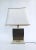 Hollywood Regency Style Gold Square Table Lamp, 1970s For Sale - Image 13 of 13